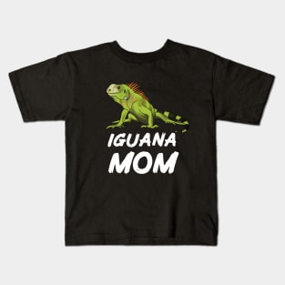 Iguana Mom for Iguana Lovers, White Kids T-Shirt